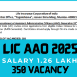 LIC AAO Recruitment 2025 Apply for 350 Assistant Administrative Officer (Generalist) Posts