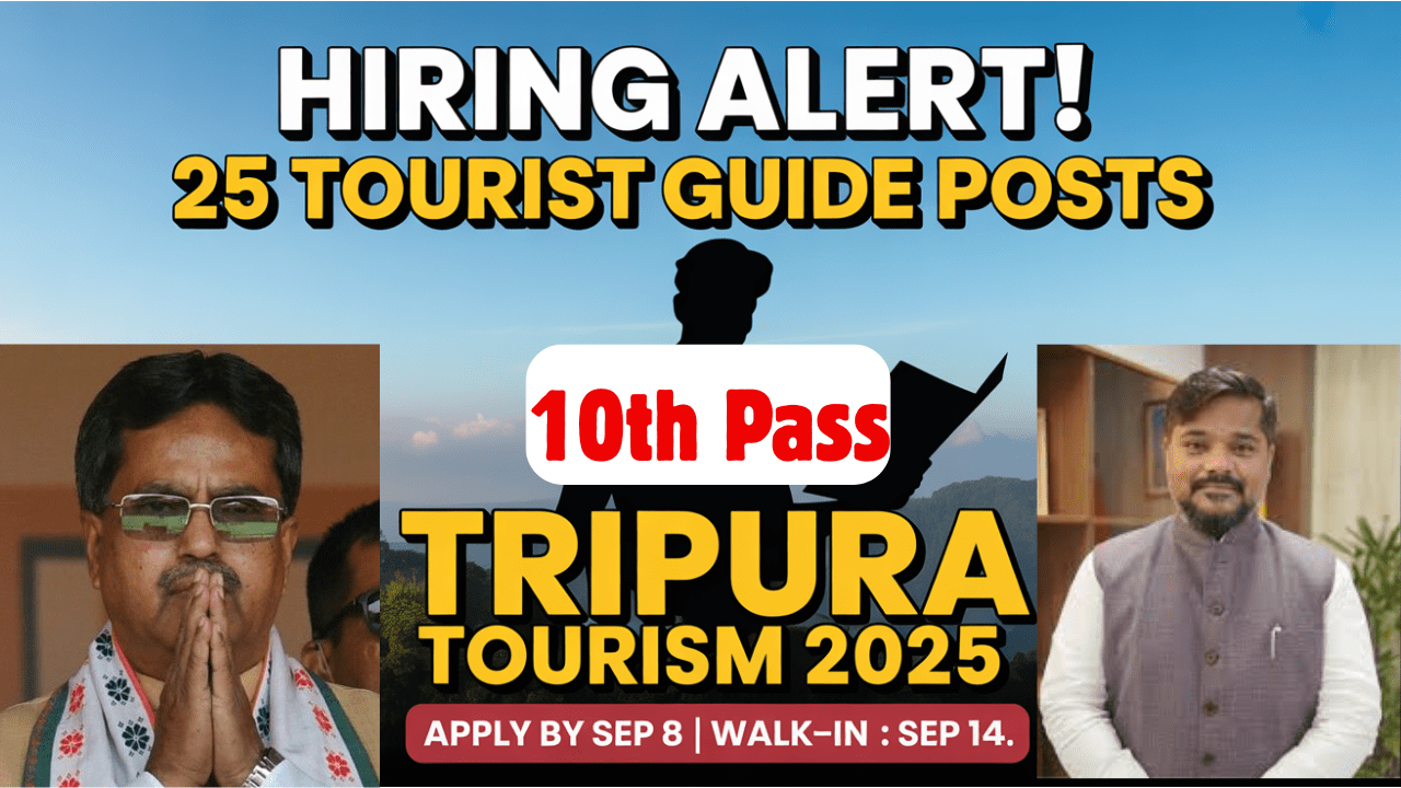 Tripura Tourist Guide Recruitment 2025: 25 Contractual Positions Open at TTDCL