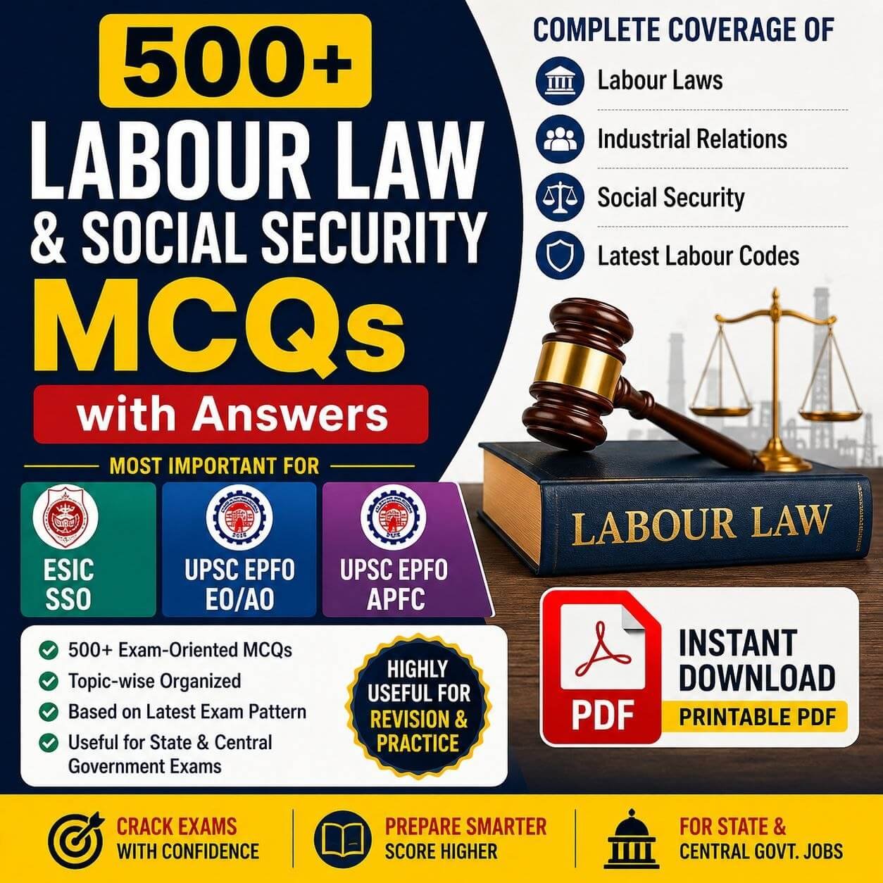 500+ labour law & social security mcqs pdf esic sso upsc epfo eoao apfc 500+ labour law & social security mcqs pdf esic sso upsc epfo eoao apfc